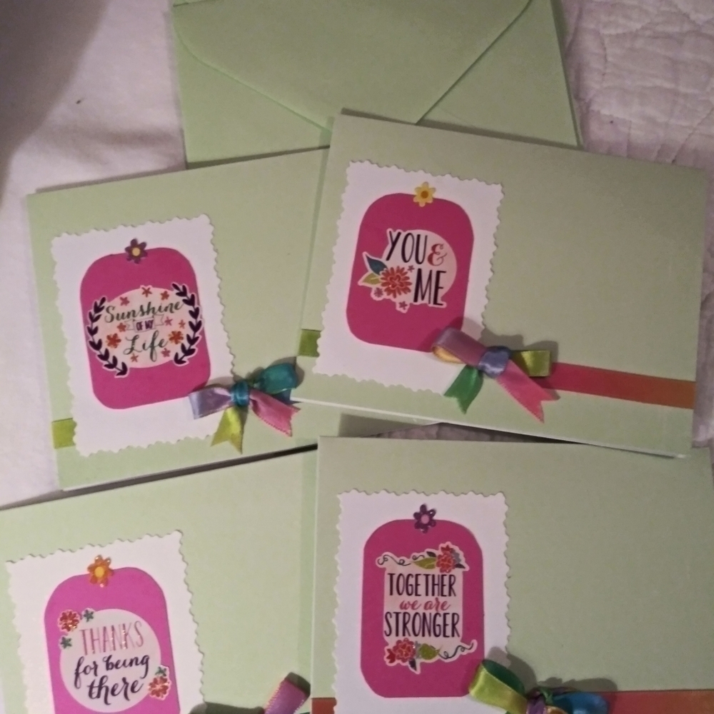 BFF Handcrafted Note Cards w/ Envelopes (4Pack) - Picture 7 of 7